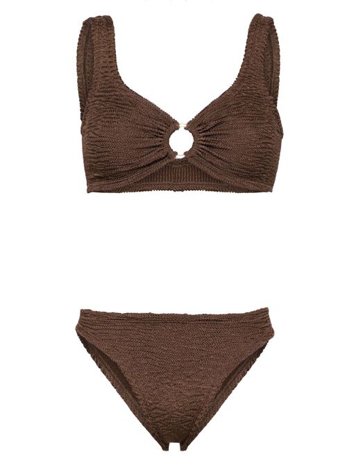 Irina seersucker bikini - CHOCO