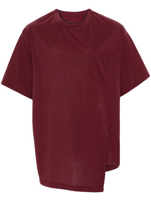 Logo-rubberised jersey T-shirt - Red