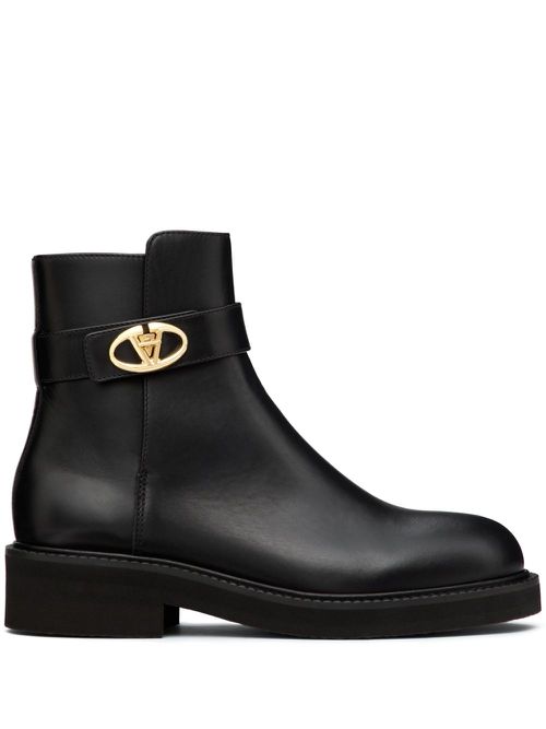 Vlogo leather boots - Black