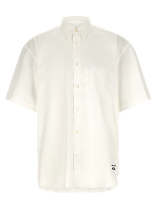 White Logo embroidery shirt