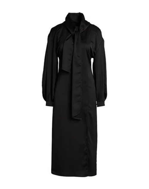 Woman Maxi dress Black Size 10 Polyester