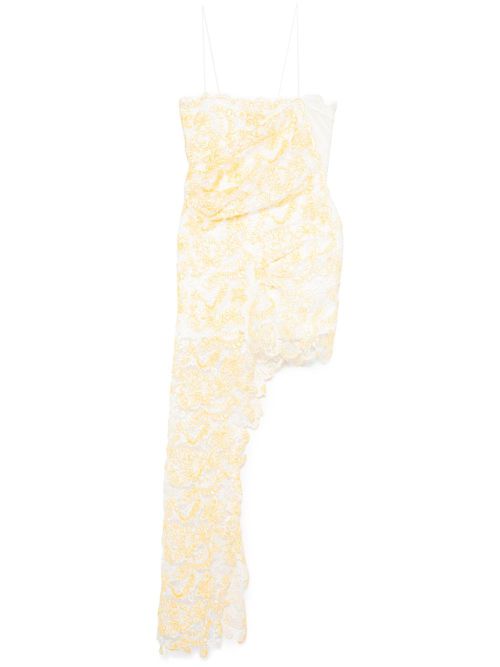 Floating mini dress - Yellow