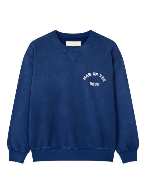 Logo-embellished crew-neck sweatshirt - Blue