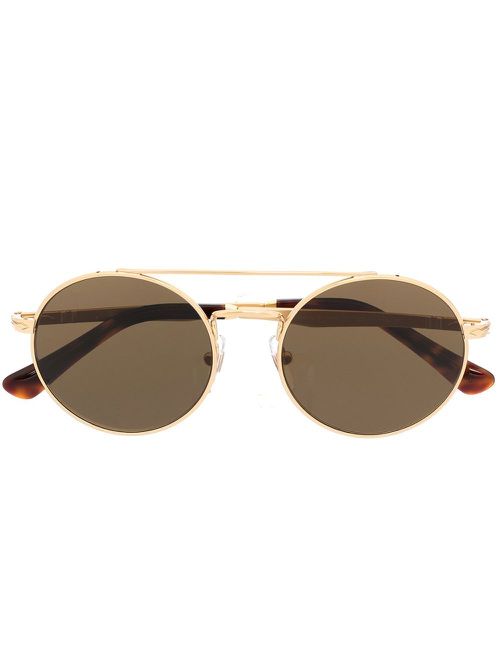 Round-frame tinted glasses - Gold