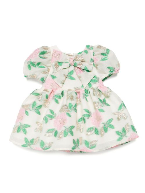 Hucklebones London puff-sleeved bodice dress & bloomers - Neutrals