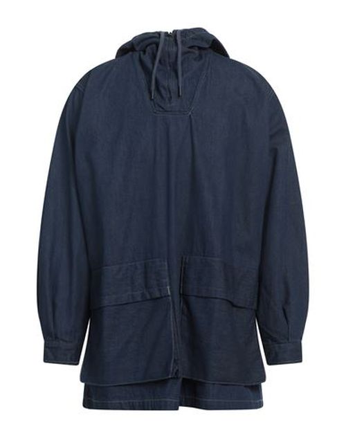 Man Denim outerwear Blue Size S Cotton