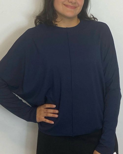Dolman Sleeve Top In Black