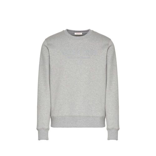 Cotton Logo Sweatshirt — Gray
