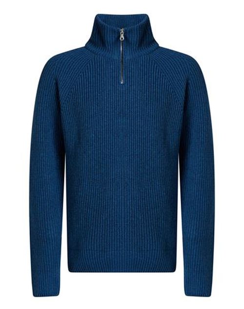 Man Turtleneck Blue Size 38 Polyamide, Viscose, Wool, Cashmere
