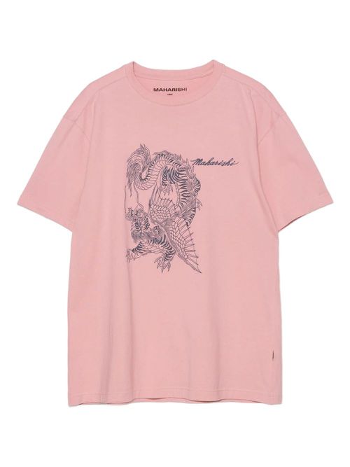 Tiger Dragon T-shirt - Pink