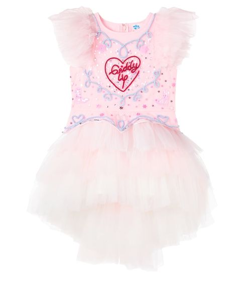 Giddy Up embellished tulle dress