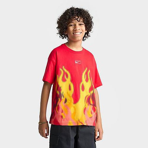 Boys Big Kids Sportswear M90 Flame T-Shirt in University Red