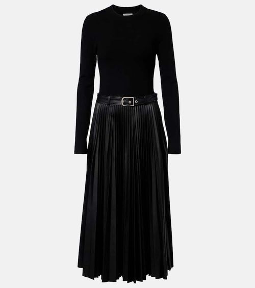 Abilene knitted pleated midi dress