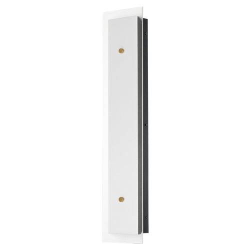 Spectre 1-Light LED Wall Sconce in Black with Natural Aged Bra
