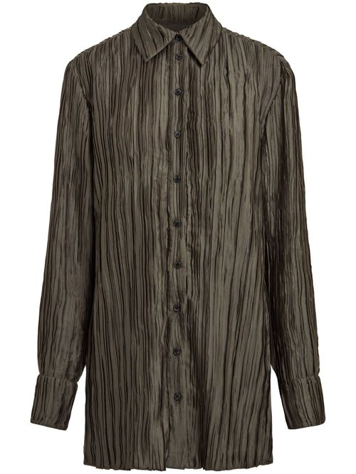 Marley pleated shirt - Green