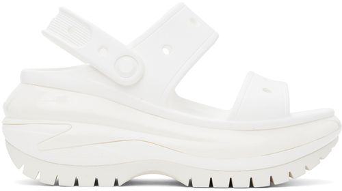 Crocs White Mega Crush Sandals