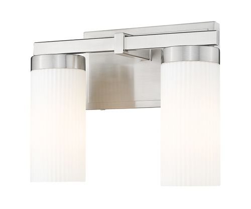 Brushed Nickel Bathroom Vanity Light from the Danica Collection