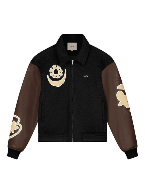 Zip-up bomber jacket - Black