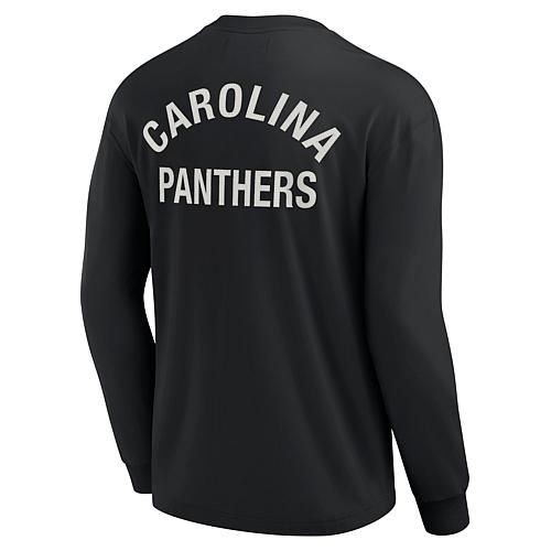 Unisex Black Carolina Panthers Super Soft Long Sleeve T-Shirt - XL