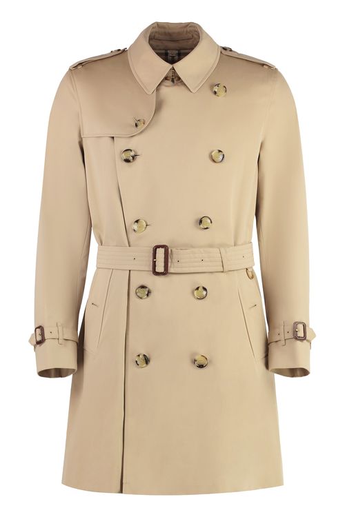 Men's Cotton Kensington Trench Jacket with Check Lining