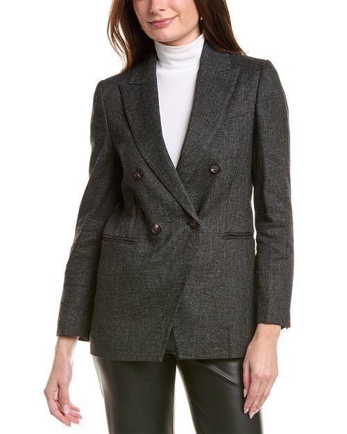 Linen & Wool-Blend Blazer