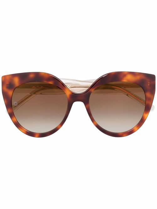 Cat eye sunglasses - Brown
