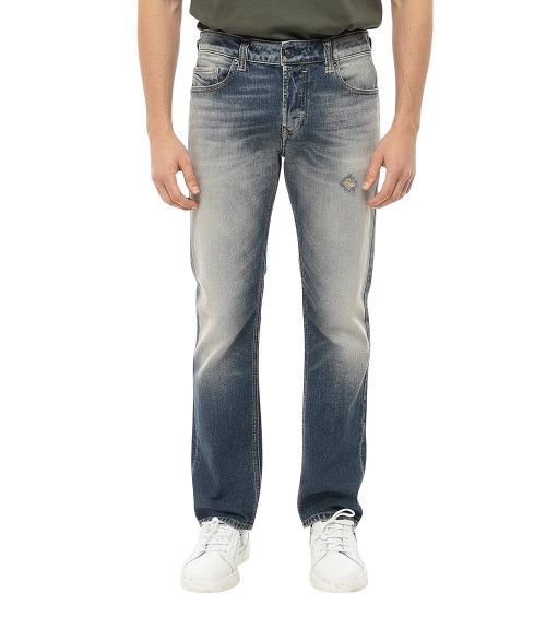 Blue Mid Rise Jeans