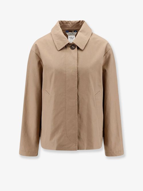 Cotton Blend Jacket — Brown