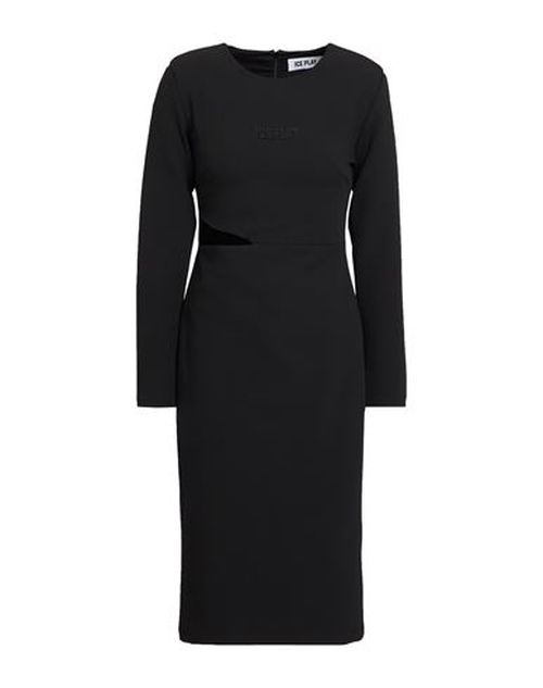 Woman Midi dress Black Size 4 Polyester, Viscose, Elastane