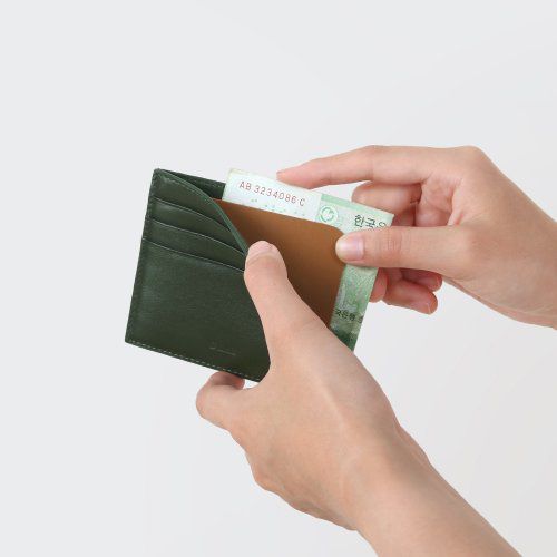 Italian cowhide Kyle CM color combination card wallet