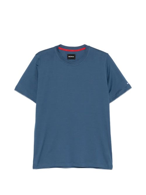 Logo-Embroidered T-Shirt — Blue