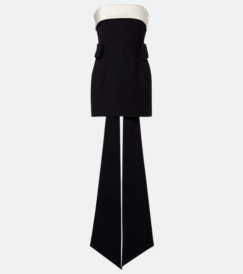 Lalani draped strapless minidress
