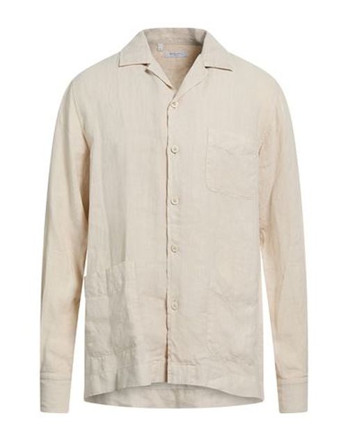 Man Shirt Beige Size M Linen
