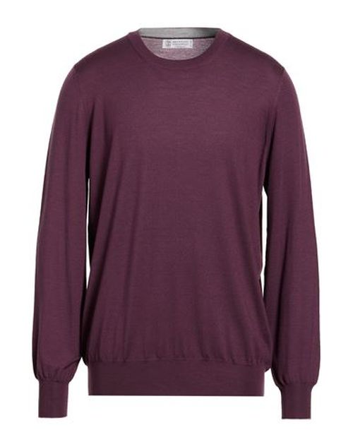 Cashmere Man Sweater Plum Size 46 Virgin Wool, Cashmere