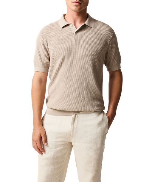 Men's Amberley Knit Polo Shirt - Sand