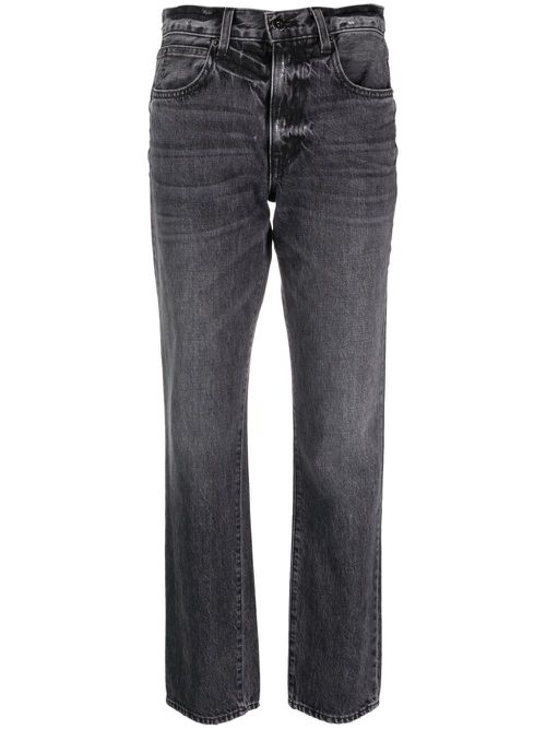 Tyler mid-rise slim-fit jeans - Black