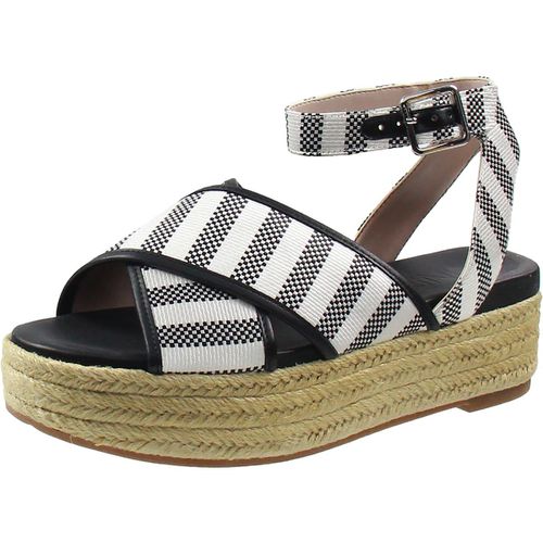 Show Runner Womens Striped Man Made Platform Sandals