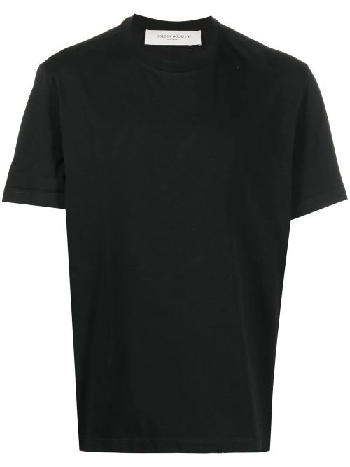 Crew Neck Cotton T-Shirt — Black
