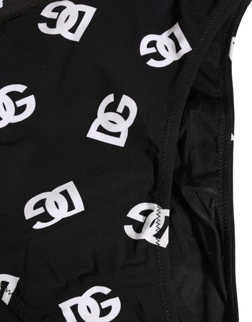 Logo-Embroidered Brief — Black
