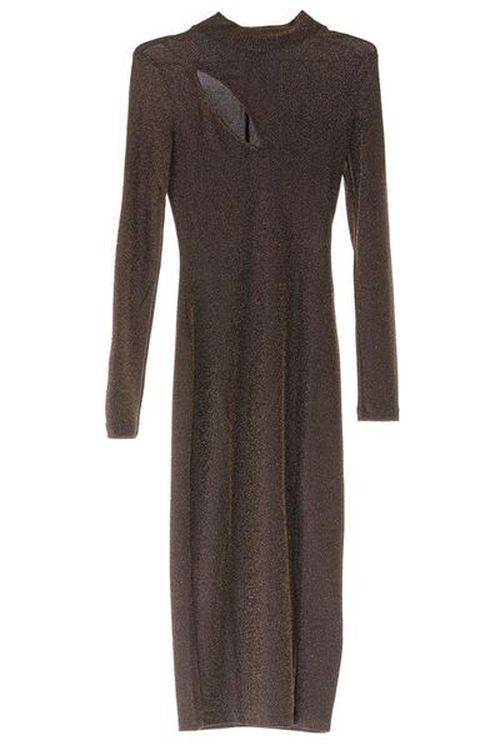 Just Cavalli Cut-Out Side-Slit Dress