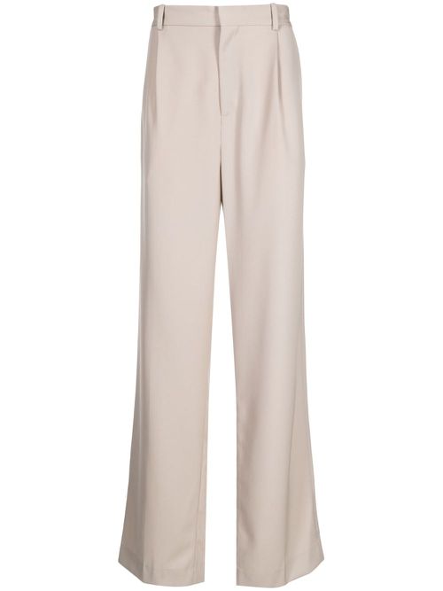 Tailored wool trousers - Brown