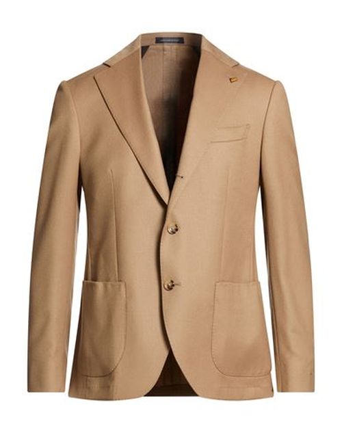 Man Blazer Camel Size 44 Virgin Wool, Elastane