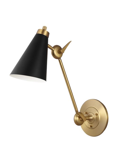 Visual Comfort Studio Signoret Wall Sconce in Burnished Brass by Thomas O'Brien