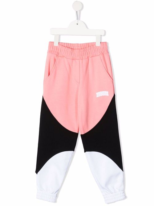 Colour-block track pants - Pink