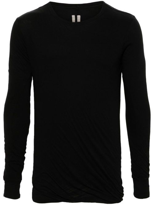 Double organic cotton T-shirt - Black