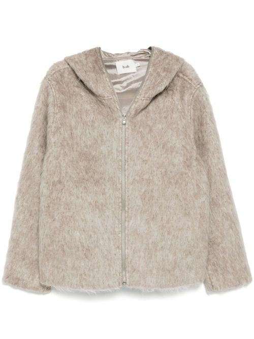 Hooded zip-up jacket - Grey
