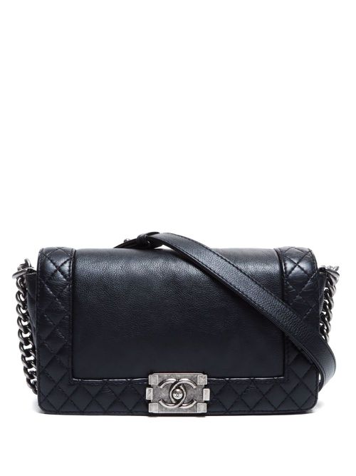 CHANEL Pre-Owned 여성 2013-2014 Boy shoulder bag - Black FF8378