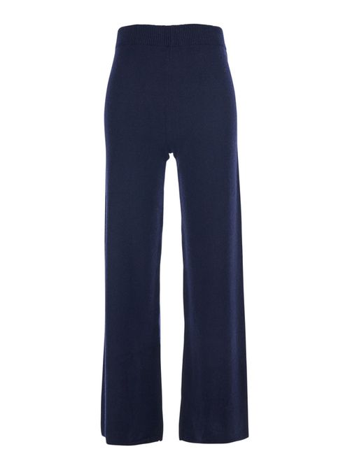 Blue Relaxed Drawstring Pants