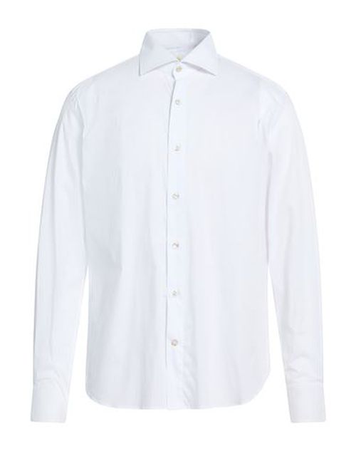 Man Shirt White Size 18 Cotton, Polyester, Elastane