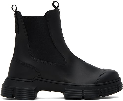 Black city boots
